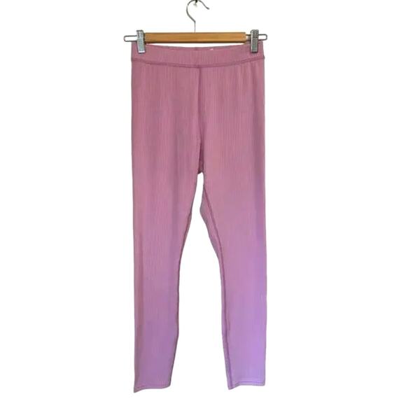 Alo Yoga Seamless High-waist Ribbed Legging 7/8 in Lavender sz. S - Picture 3 of 6